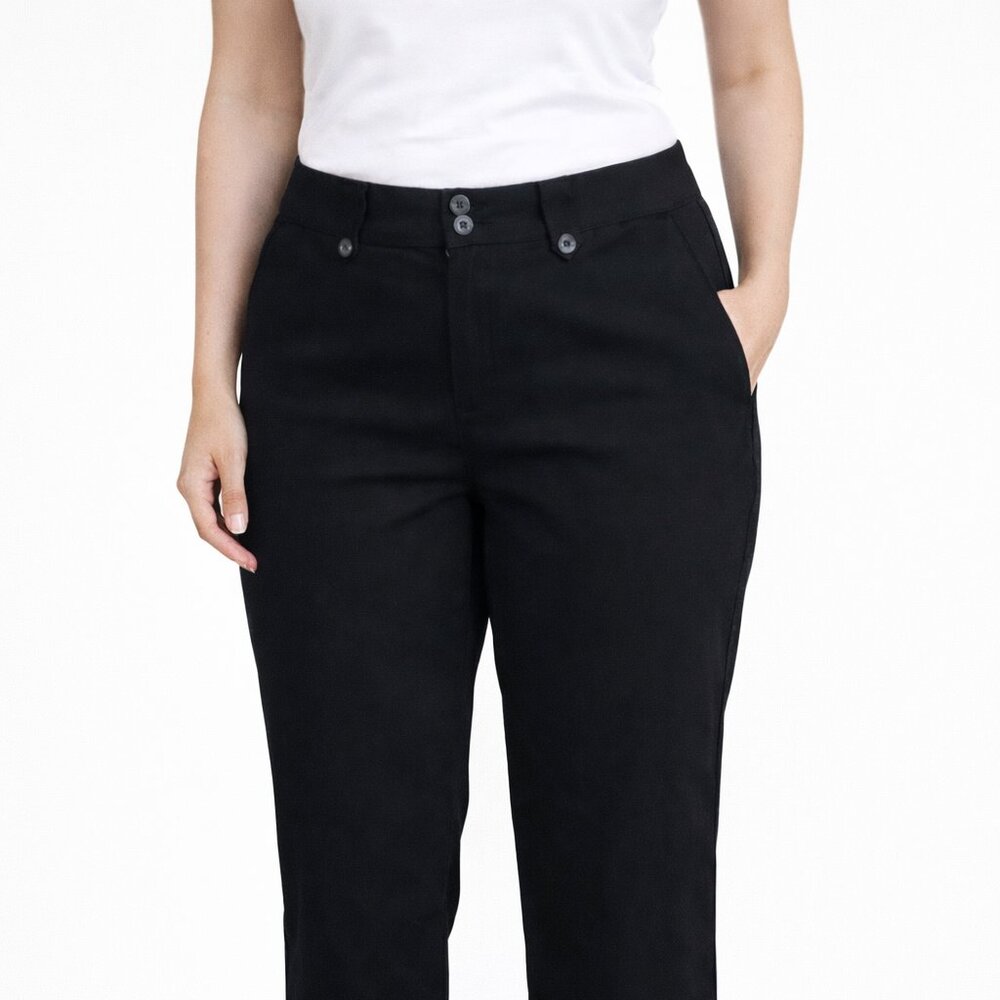 FASHION BUG BRAND Women's Cotton Casual Black Capri Pants - 12  NWT